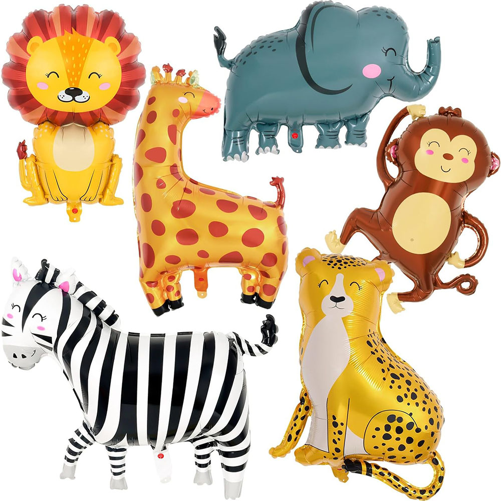 Wedding Zoo - 6 ballons en aluminium sur le