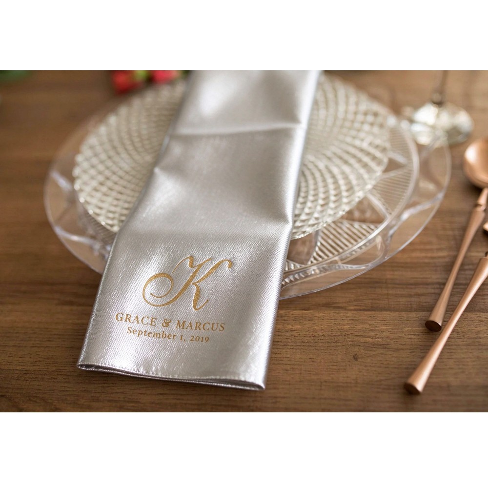 Table Number Gold - 100 serviettes de cocktail personnalisées au