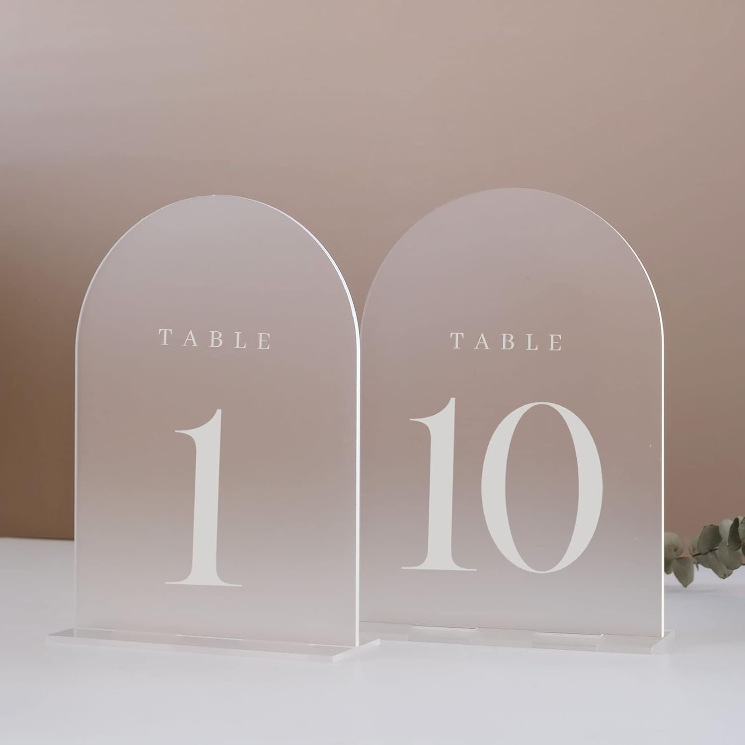 Table Number Gold - Numéros de table en acrylique avec