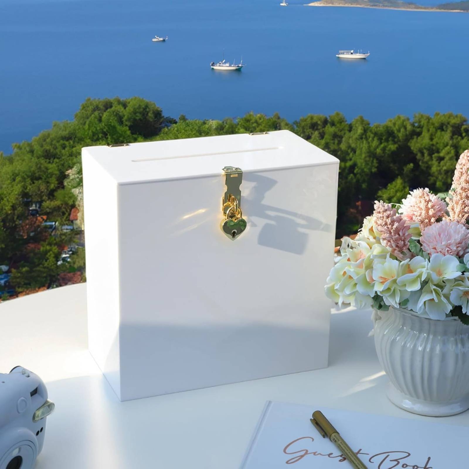 Boîte à cartes en forme de cœu - Wedding Card Box avis et prix