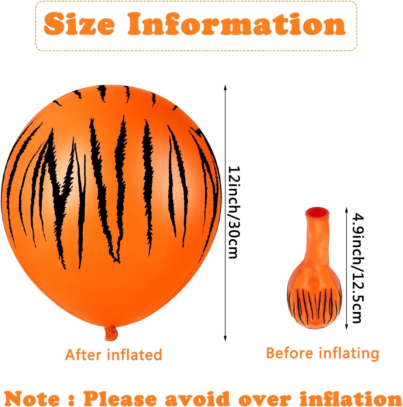 Ballons à rayures College tigr - Wedding Zoo avis et prix