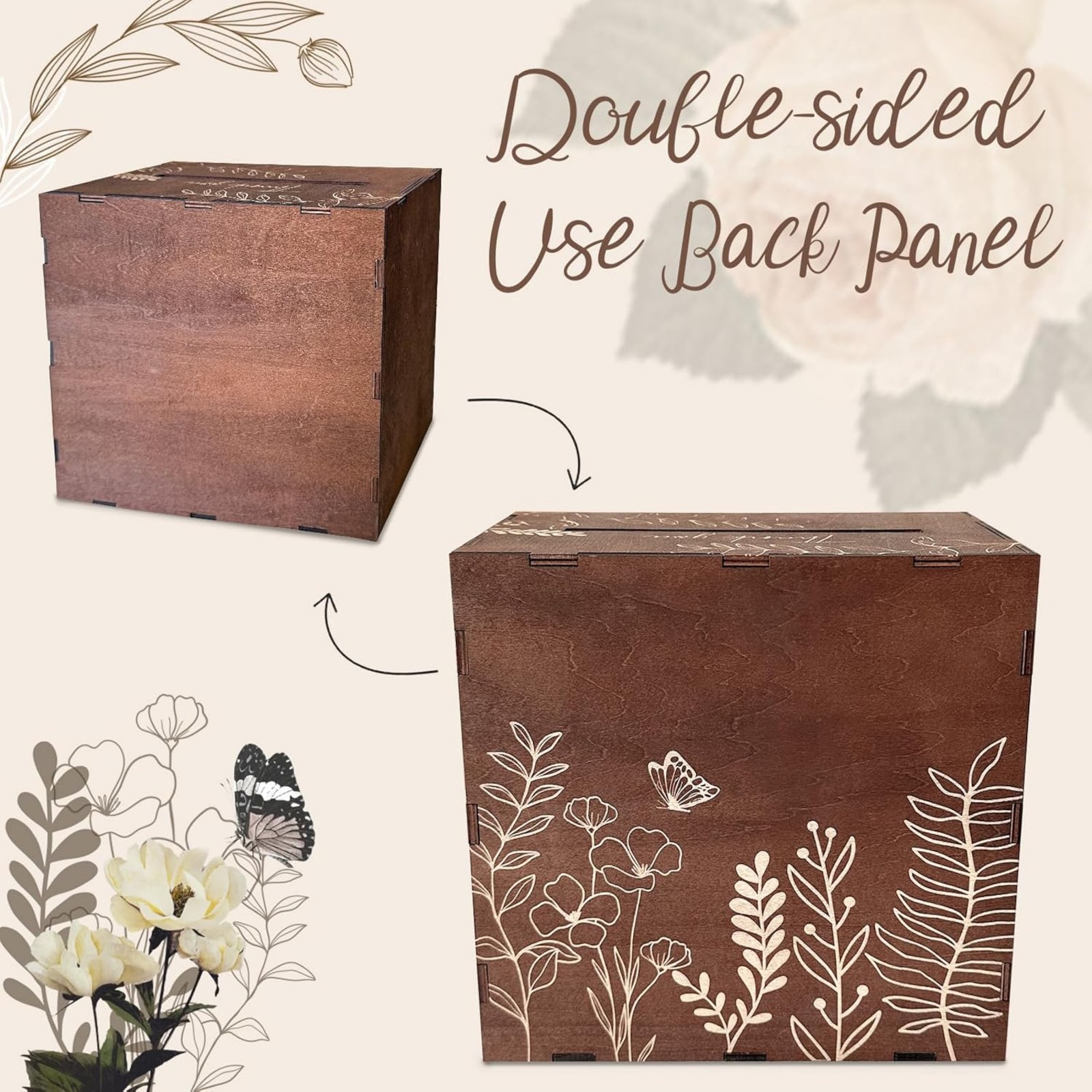 Boîte à cartes de mariage marr - Wedding Card Box avis et prix